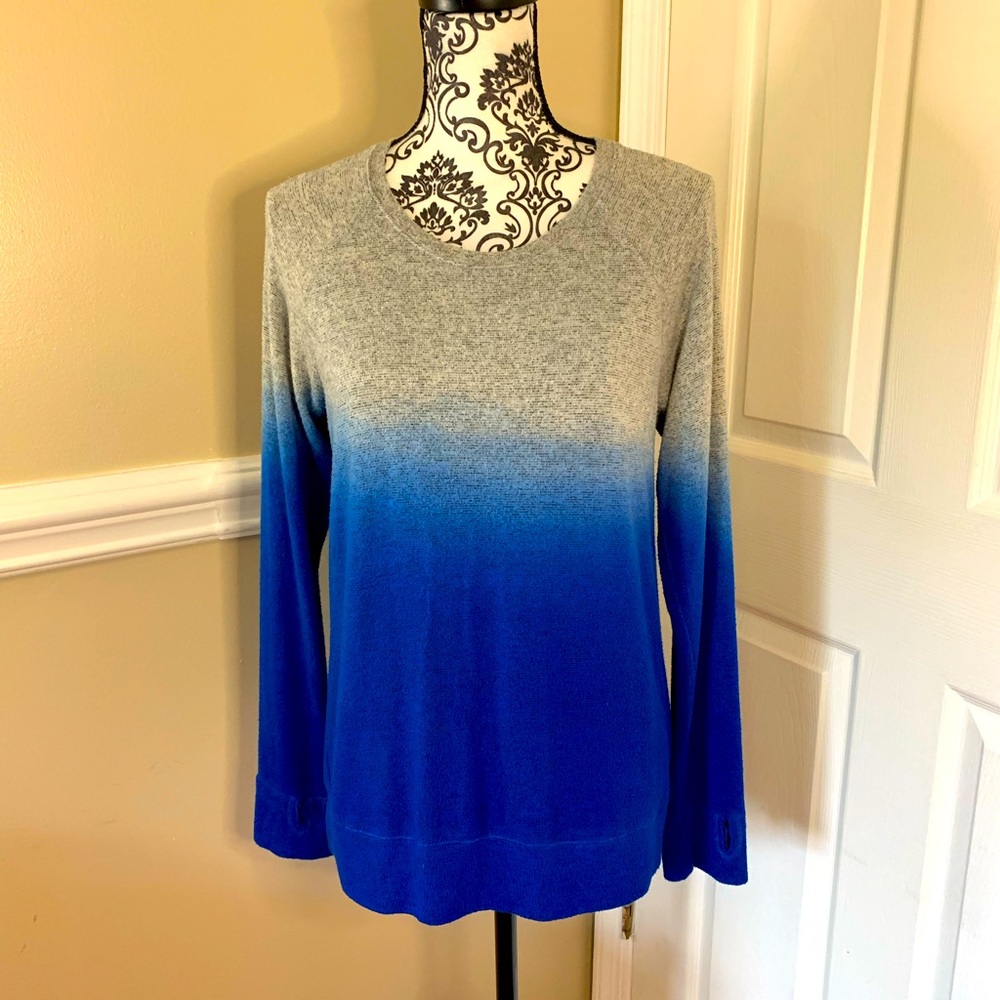 Erge Designs, Hombre sweatshirt, gray and blue, size XL